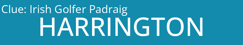 Irish Golfer Padraig