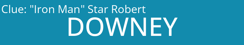 "Iron Man" Star Robert