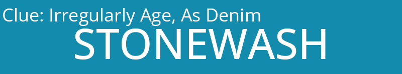 Irregularly Age, As Denim