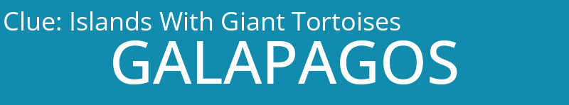 Islands With Giant Tortoises