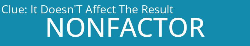 It Doesn'T Affect The Result