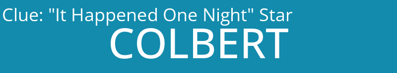 "It Happened One Night" Star