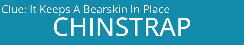 It Keeps A Bearskin In Place