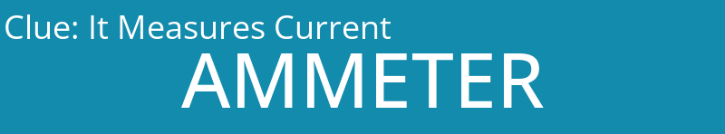It Measures Current