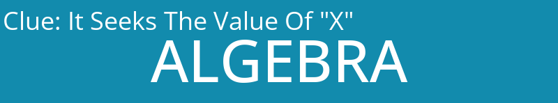 It Seeks The Value Of "X"