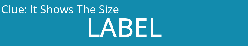 It Shows The Size