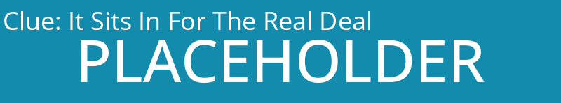 It Sits In For The Real Deal