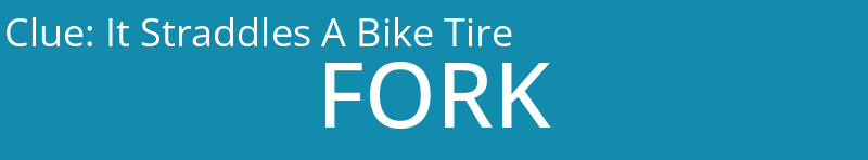 It Straddles A Bike Tire