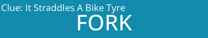 It Straddles A Bike Tyre