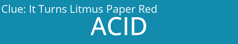 It Turns Litmus Paper Red