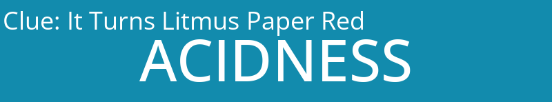 It Turns Litmus Paper Red