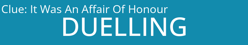 It Was An Affair Of Honour