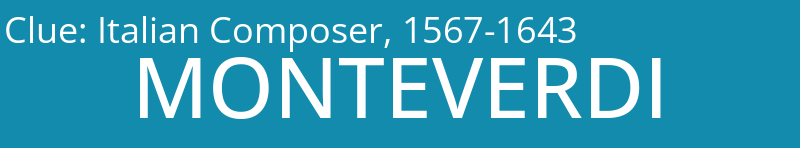 Italian Composer, 1567-1643