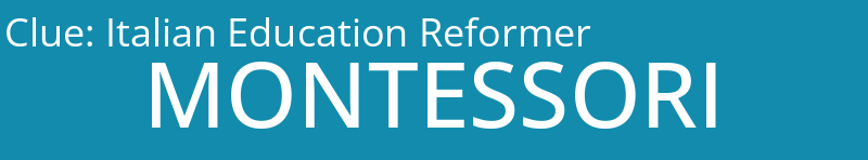 Italian Education Reformer