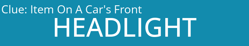 Item On A Car's Front