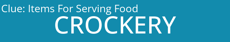 Items For Serving Food