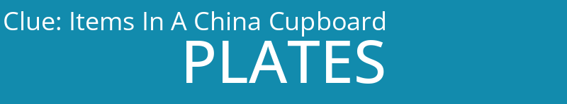 Items In A China Cupboard