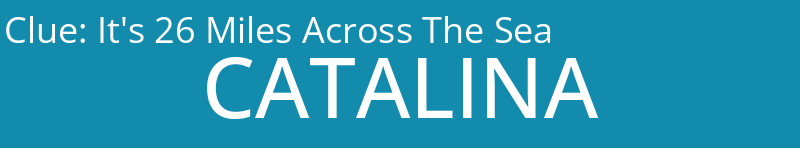 It's 26 Miles Across The Sea