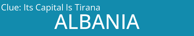 Its Capital Is Tirana
