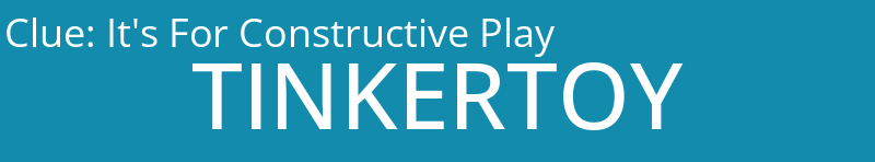 It's For Constructive Play