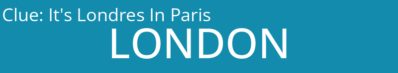 It's Londres In Paris