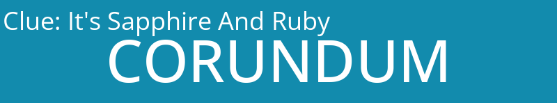 It's Sapphire And Ruby