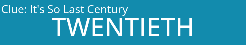 It's So Last Century