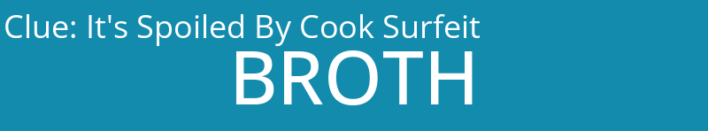 It's Spoiled By Cook Surfeit