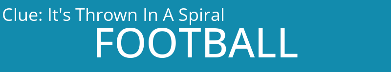 It's Thrown In A Spiral