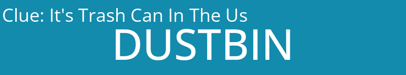 It's Trash Can In The Us