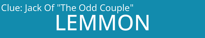 Jack Of "The Odd Couple"