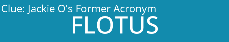 Jackie O's Former Acronym