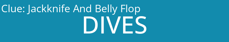 Jackknife And Belly Flop