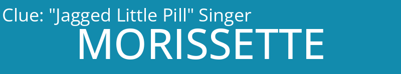 "Jagged Little Pill" Singer