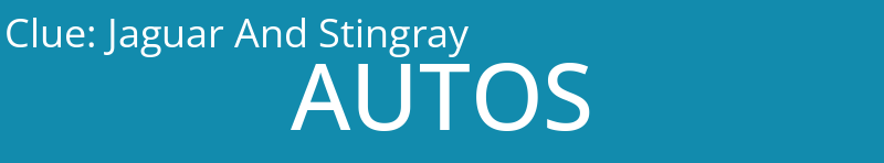 Jaguar And Stingray