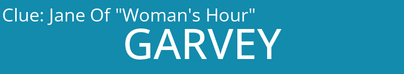 Jane Of "Woman's Hour"