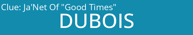 Ja'Net Of "Good Times"