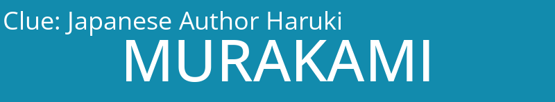 Japanese Author Haruki