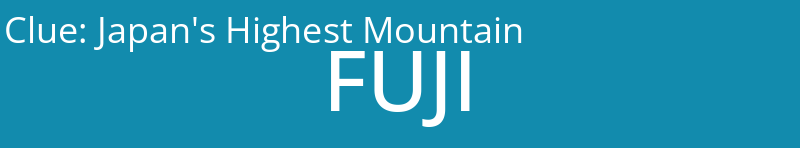 Japan's Highest Mountain