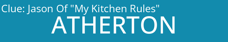 Jason Of "My Kitchen Rules" 