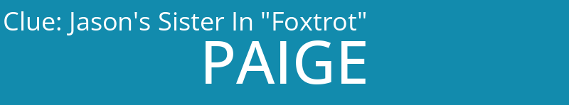 Jason's Sister In "Foxtrot"