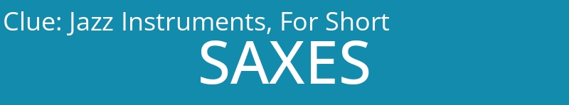 Jazz Instruments, For Short