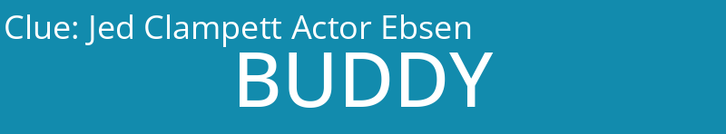 Jed Clampett Actor Ebsen