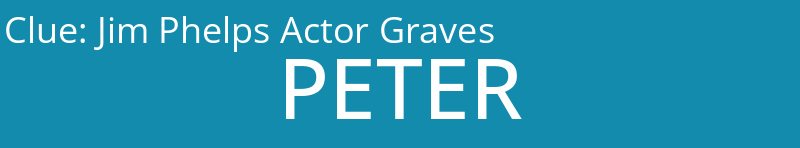 Jim Phelps Actor Graves