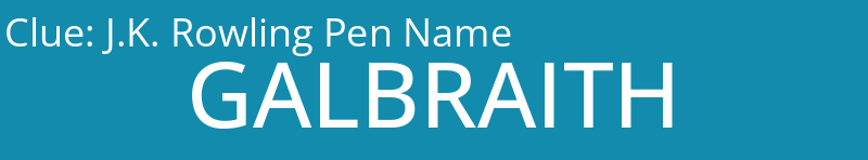 J.K. Rowling Pen Name