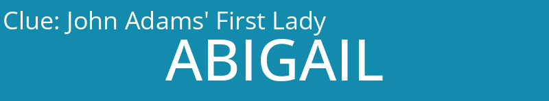 John Adams' First Lady