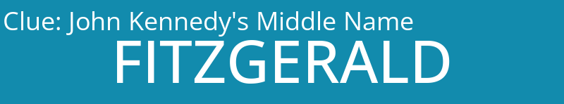 John Kennedy's Middle Name