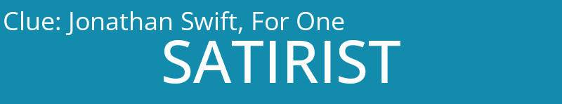 Jonathan Swift, For One