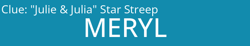 "Julie & Julia" Star Streep