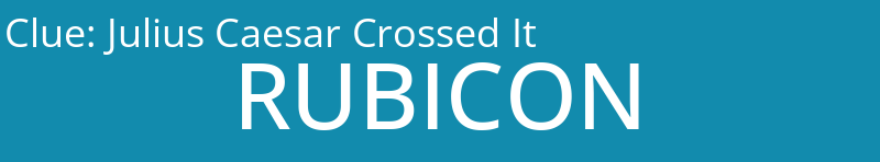 Julius Caesar Crossed It